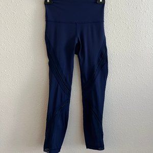 Lululemon leggings with mesh design